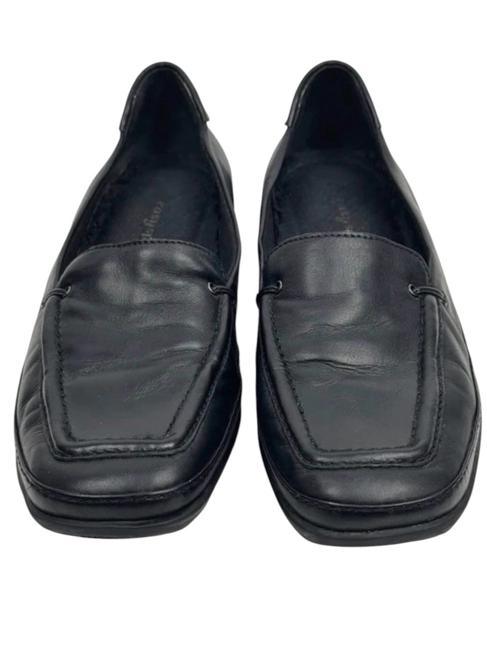Easy Spirit Black Leather Loafers Size 8.